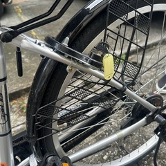 自転車、ママチャリ、鍵付き、24インチの画像