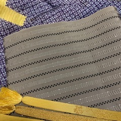 画像変更、正絹　新品帯　　ラメ入りいかがでしようかの画像