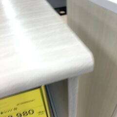 【ジャングルジャングル和歌山店】【Wa3607】レンジボード ホワイト リユースショップ リサイクルショップ 中古家具 中古家電 中古自転車 古着 冷蔵庫（の画像