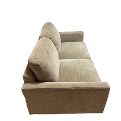 【1/3までの限定】2人掛けソファ／ベージュ系／シンプル／木脚
の画像