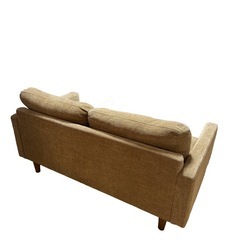 【1/3までの限定】2人掛けソファ／ベージュ系／シンプル／木脚
の画像