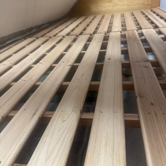 【無料】ベッド　マットレス　セミダブルサイズの画像