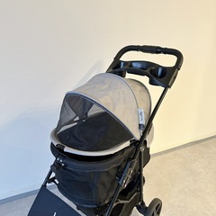 [プチ] EASY ペットカート フォールディング 一体型 犬用 ペットキャリー 折りたたみ 多頭 犬カート 小型犬 中型犬 ペット用カートの画像