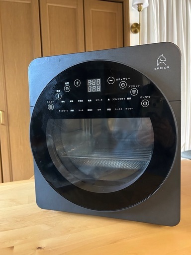 ノンフライオーブン 14L Epeios Chef EPEIOS 1年保証付き （ エペイオス オーブン トースター ノンフライヤー 3段 大容量  ヘルシー ノンオイル スチーム機能 発酵 レンジ 自動洗浄 スマホ操作 コンパクト レシピ付き ） エペイオス　ノンフライオーブン