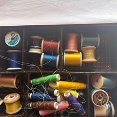 裁縫糸　いろいろ　たくさん　裁縫針の画像