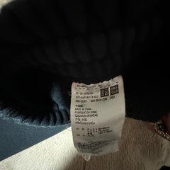 ユニクロ 黒スウェットパンツ Mサイズ ウエストゴム＆紐付きの画像