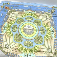 ☆ドリーム荒牧店☆HERMES エルメス カレ90 スカーフ RAILING 船の手摺の画像