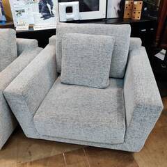 【愛品倶楽部柏店】NOYES ノイエス 大型1人掛けソファ 2点SET 幅110cm ファブリック クッション付の画像