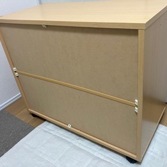 キャスター付き3段チェスト 子供用タンス の画像