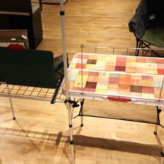 COLEMAN（コールマン）パワーハウスLPツーバーナー＆オールインワンキッチンテーブル　2点セット(中古）の画像