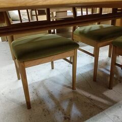 関家具 ダイニングセット 5点セット テーブル / チェア×4 天然木【ユーズドユーズ名古屋天白店】 JO12-56の画像