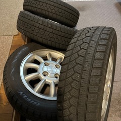 【今日明日限定1割引します】155/65/R13軽自動車スタッドレス＋アルミホイールの画像