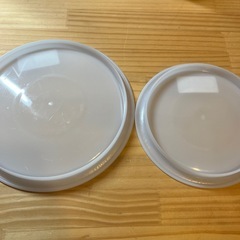 T-fal 鍋蓋　プラスチック　2枚セット　22cm 18cmの画像