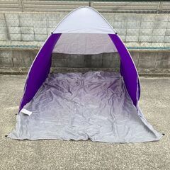 Camping Field ワンタッチサンシェルター（パープル）の画像