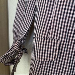 Vessel ギンガムチェックフリルコートの画像