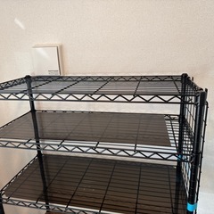 アイリスオーヤマ レンジ台 冷蔵庫ラック ハイタイプ 荷重100kgの画像