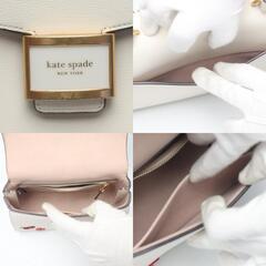 ケイトスペード  ハンドバッグ ホワイト  Kate Spade ハート エンベリッシュ スモール トップ ケイティの画像