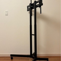 テレビ、モニター台　キャスター付き　中古の画像