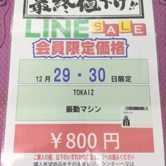 🎉2025/12/29〜2025/12/30まで限定😍Big1セール😍開催🎉 【TOKAIZ 振動マシン】800円 7-36の画像