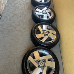 165/55r14アルミホイールとタイヤの画像