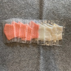 ピッタ ウレピタマスク サーモンピンク ホワイト 9枚セット ポリウレタンマスクの画像