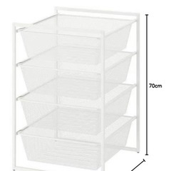 【12月31日までに引き取り希望】 
IKEA スチールラックの画像