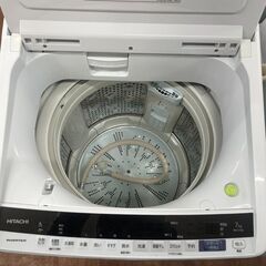 リサイクルショップどりーむ天保山店　No5480 洗濯機　日立　BEATWASH　７㎏容量　２０２０年製　大きめ洗濯機🎵　ファミリー向け🎵の画像