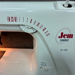パワフル★JANOMEコンパクトミシン　N105★整備済の画像