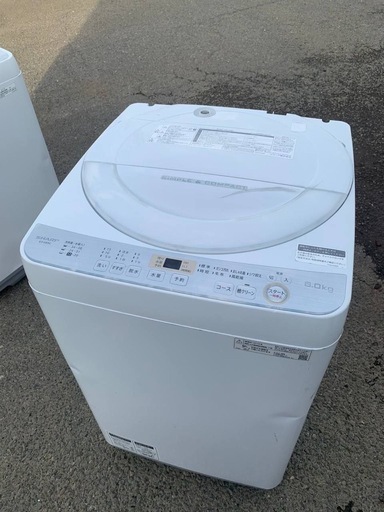 ⑦✅SHARP 電気洗濯機✅ ✅ES-GE6C-W✅