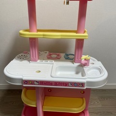 おままごと　キッチン　子供玩具　おもちゃ　キティちゃん　の画像