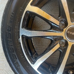 155/65r14アルミホイールとタイヤの画像