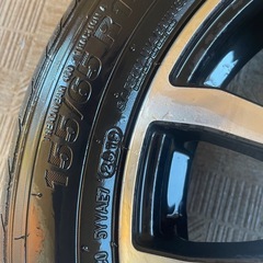 155/65r14アルミホイールとタイヤの画像