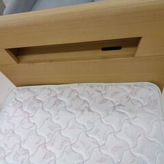 リユースのサカイ栃木店★ジモティ割あり★ フランスベッド（マットレス） シングルベッド＆マットレスセット ベージュ W97.5×D200×H83.5 クリーニング済み TC12205の画像