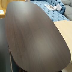 リユースのサカイ栃木店★ジモティ割あり★  折りたたみテーブル ダークブラウン W90×D45×H32 クリーニング済み TC12209の画像