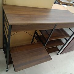 リユースのサカイ栃木店★ジモティ割あり★  ラック ブラウン W120×D40×H95.5 クリーニング済み TC12211の画像