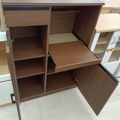 リユースのサカイ栃木店★ジモティ割あり★  ミドルレンジボード ブラウン W75×D42×H110.5 クリーニング済み TC12212の画像