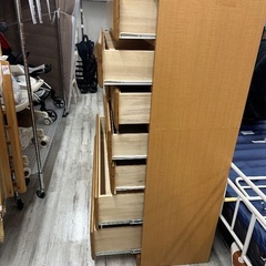 ★北九州、福岡市周辺限定　チェスト　整理ダンス　上下分割可能　💳自社配送時🌟代引き可💳※現金、クレジット、スマホ決済対応※   【配達は要決済前問い合わせ】の画像