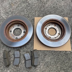 L375S フロントブレーキローター　ブレーキパッド　セット　ローター研磨済み　中古の画像