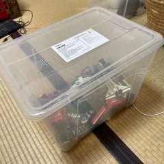 トミカ働く車が中心の画像