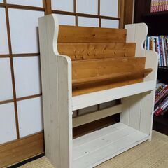 本棚　絵本　木製　ラックの画像