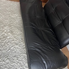値下げします！黒 ソファの画像
