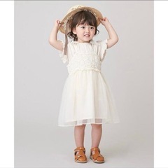 子ども服 110サイズ プティマイン ノースリーブワンピース  の画像
