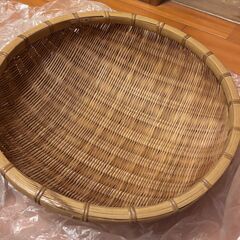 【0円】大型ザル・洗い桶・盆ざる まとめて一式【餅つき・炊き出し・梅干しづくりに！】の画像