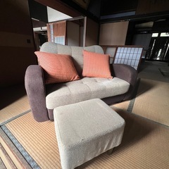 【良品】中古ソファ&スツールの画像