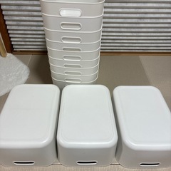 ★バラ売りOK★無印良品やわらかポリエチレンケース・中　12個まとめての画像