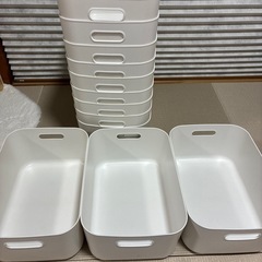 ★バラ売りOK★無印良品やわらかポリエチレンケース・中　12個まとめての画像