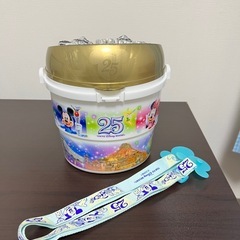 【数回程度使用】ディズニーランド25周年ポップコーンバケットの画像