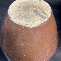 茶色壺　　メダカ飼育壺の画像