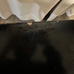 黒い折りたたみテーブル　の画像