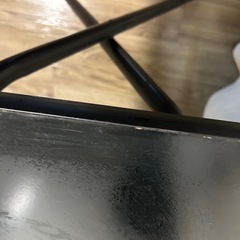 黒い折りたたみテーブル　の画像